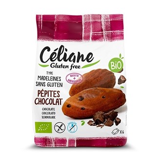Les Recettes de Céliane Madeleines met chocoladestukjes zonder gluten bio 180g - 1717